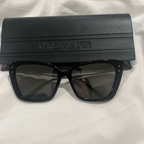 Dior Miss Dior Mirrored Sunglasses 14A7 Black-Gunmetal/Gray Silver Mirror - Picture 2 of 7